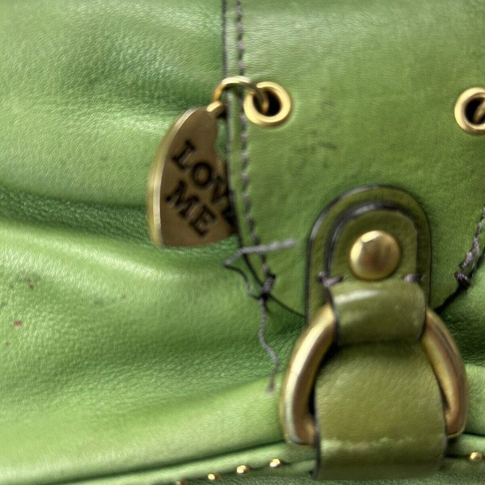 Vintage Juicy Couture Clutch Bag Green Leather - Picture 11 of 14